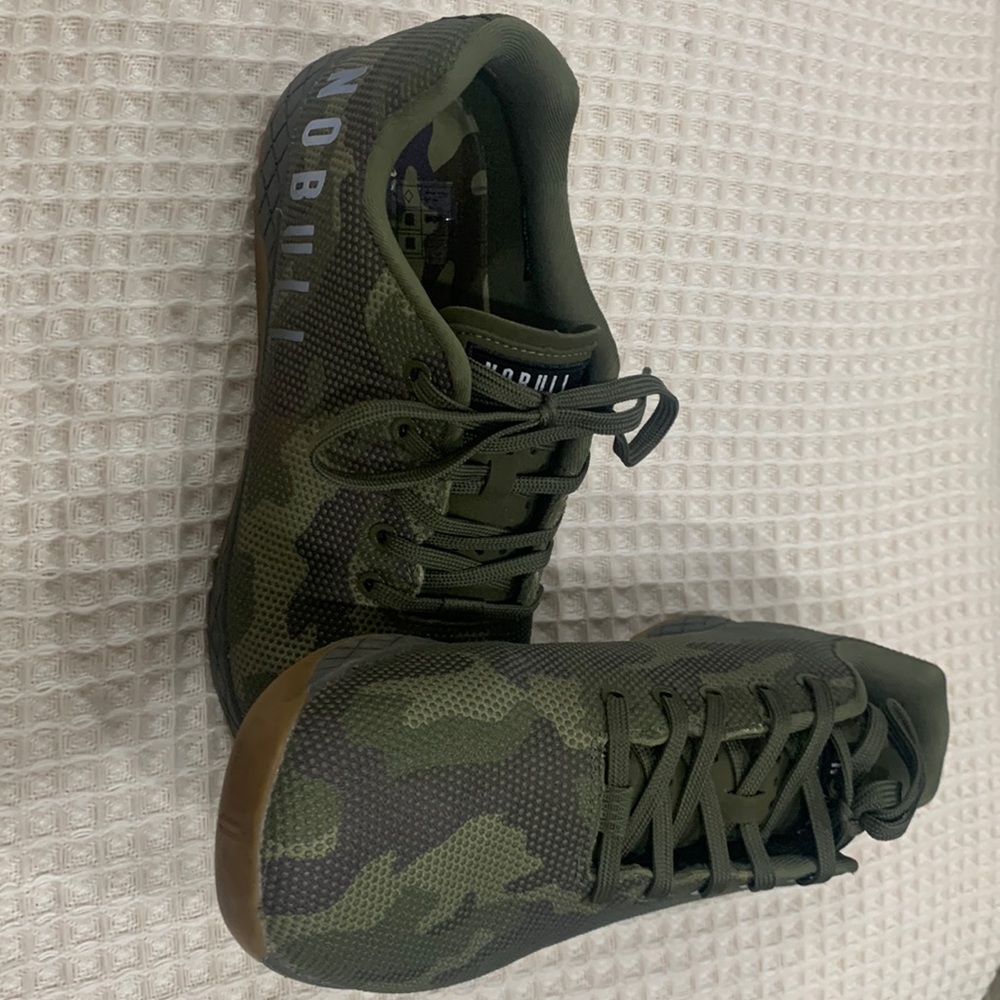 Brand-new pair of men’s no bull sneakers camo size 12